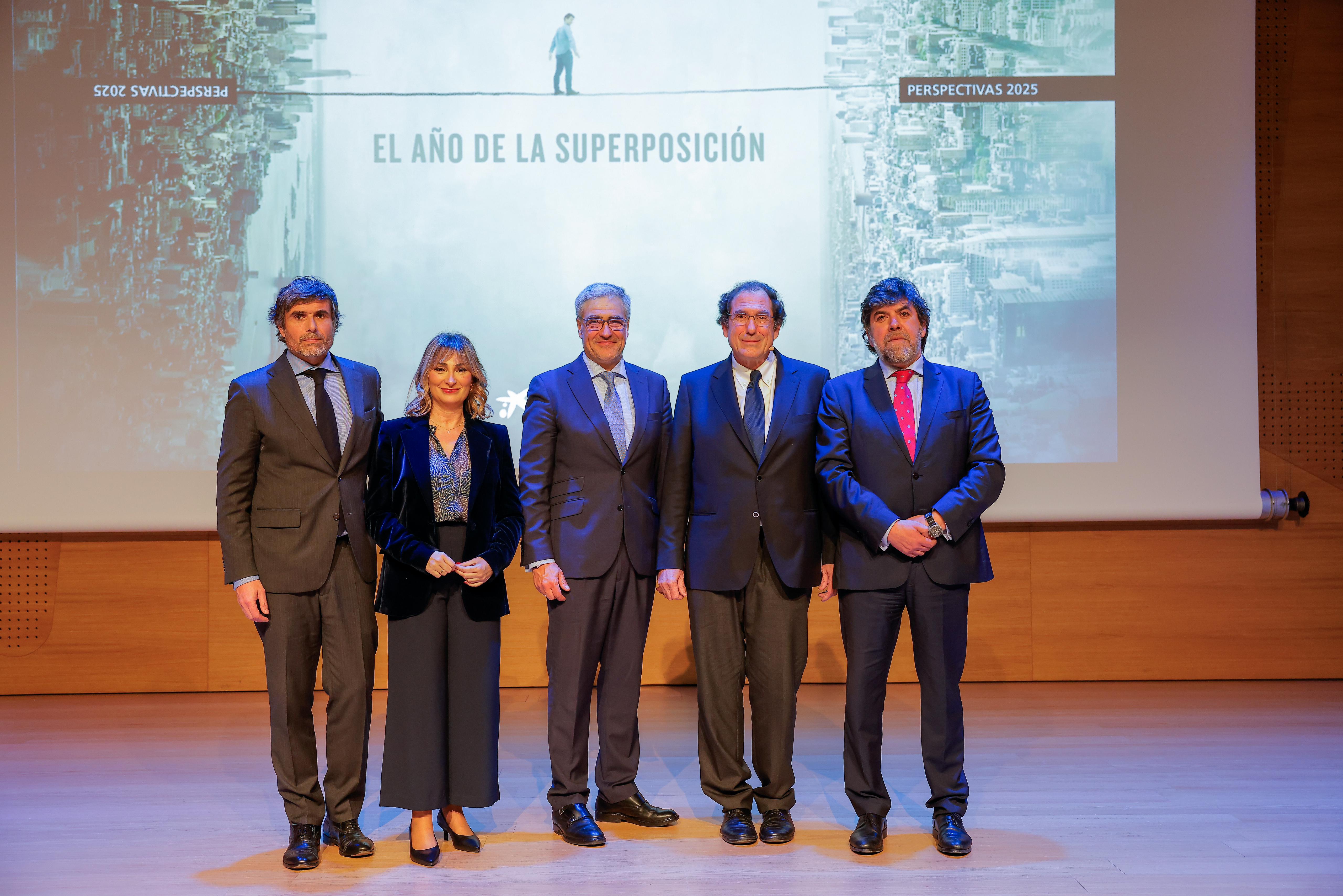 Rafael Picatoste, Elena Cortes, Alfonso Sanchez, Santiago Rubio y Jose Antonio Melero