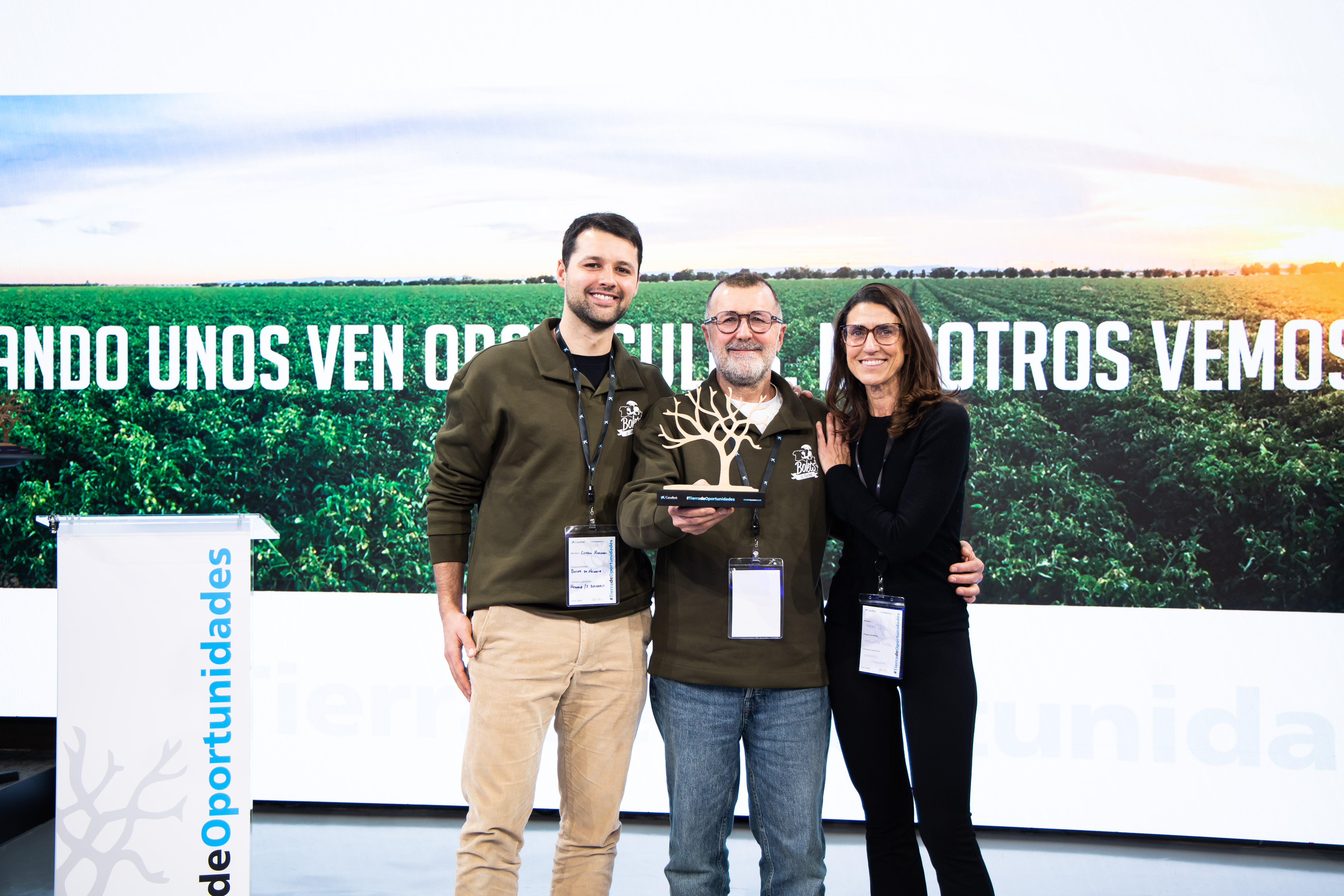 Bolets de Menorca en la entrega de Premios de Tierra de Oportunidades