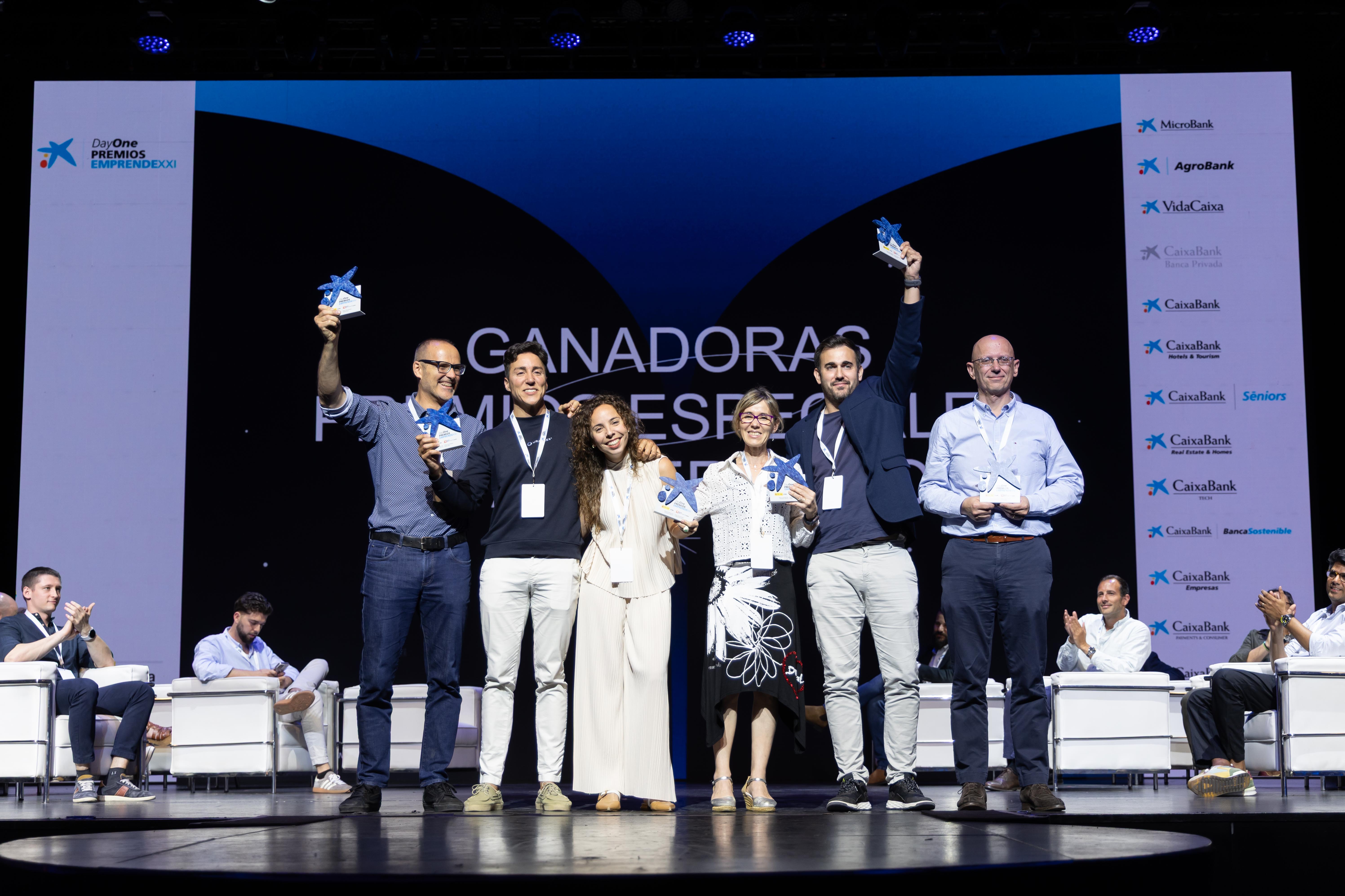 Ganadores de la fase nacional de la 18ª edición de los Premios EmprendeXXI