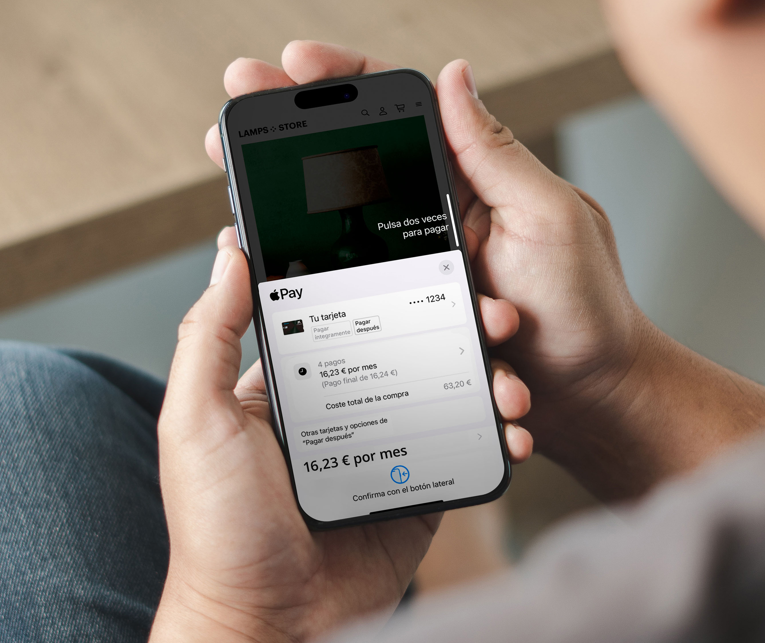 Pago fraccionado de compras online con Apple Pay.