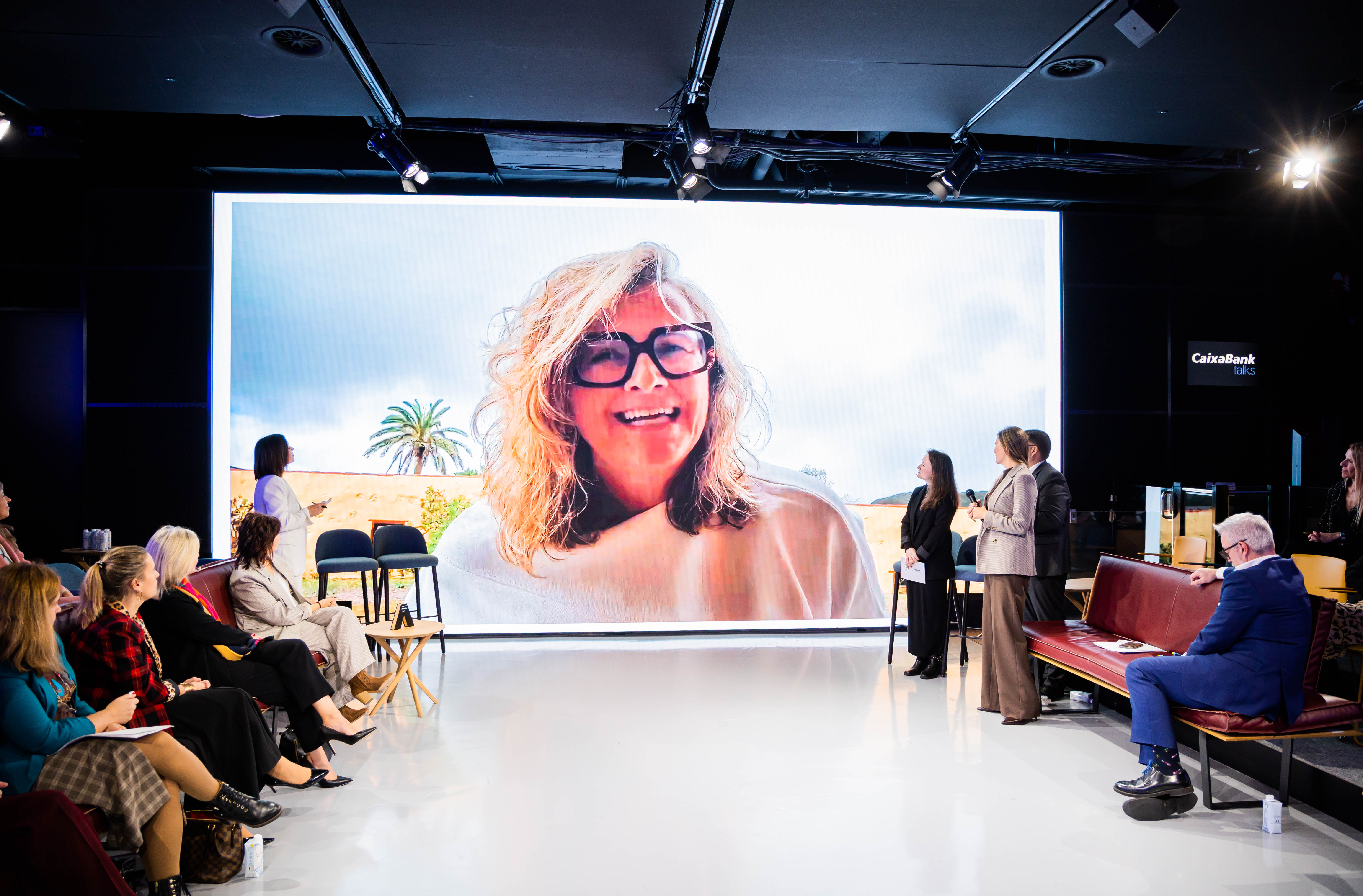 Blanca Rodríguez de Azero, durante su participación en la final del 'Premio A Profesional Autónoma' de CaixaBank.