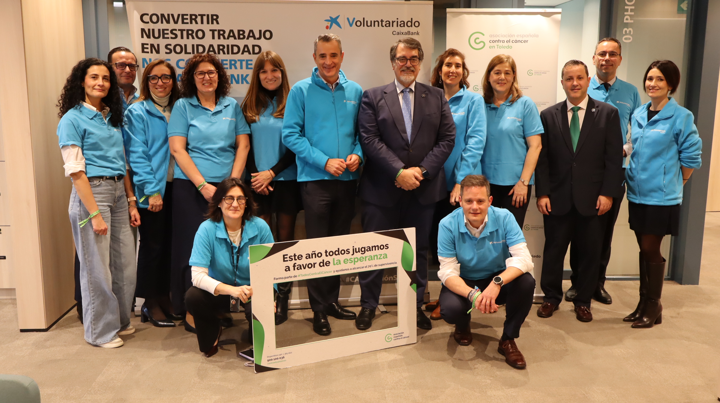 Voluntariado CaixaBank con AECC Toledo