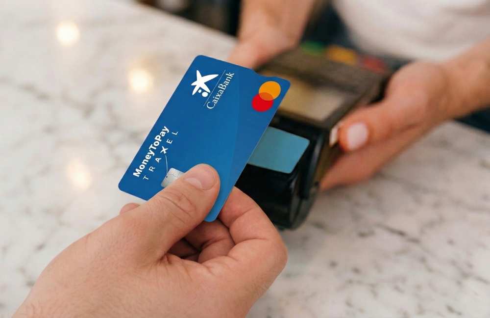 La tarjeta prepago MoneyToTravel de CaixaBank está disponible en formato físico y digital