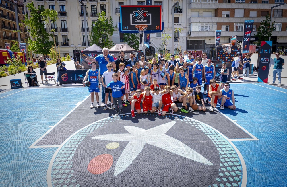 Participantes en el Circuito 3x3 CaixaBank en Madrid