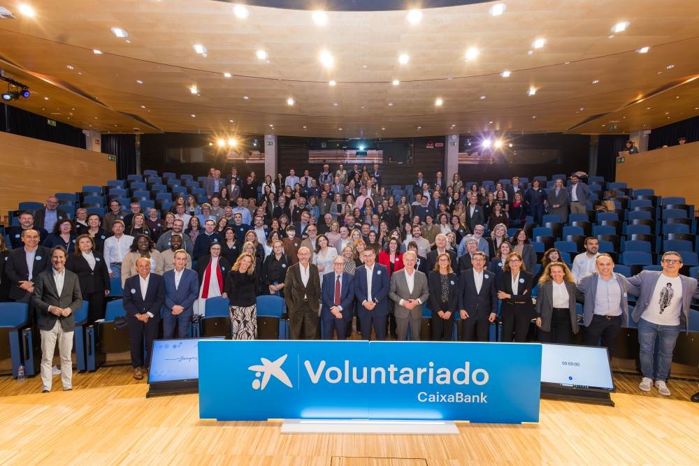 Photo from the annual CaixaBank Volunteering meeting held in Barcelona.