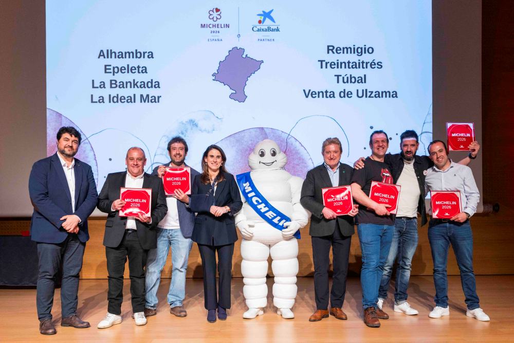 Miguel Pereda (Guía Michelin); Nicolás Ramírez (Túbal); Juan Salcedo (Remigio); Isabel Moreno (CaixaBank); Bibendum; Juan Mari Idoate (Alhambra); Xabier Villanueva (La Bankada); Aitor Díez de Ulzurrun (Venta de Ulzama).