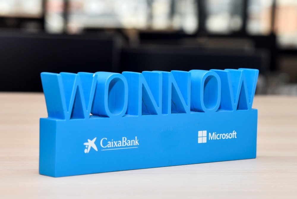 Imatge del Premi WONNOW impulsat per CaixaBank i Microsoft.