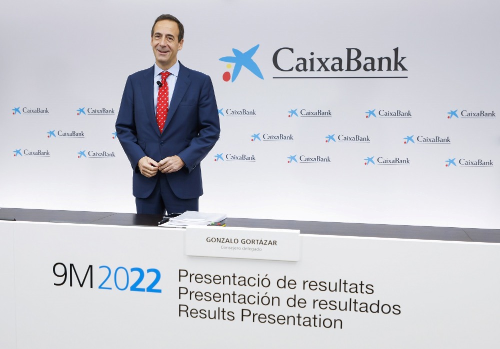 Gonzalo Gortázar, en la presentació de resultats dels nou primers mesos de 2022.