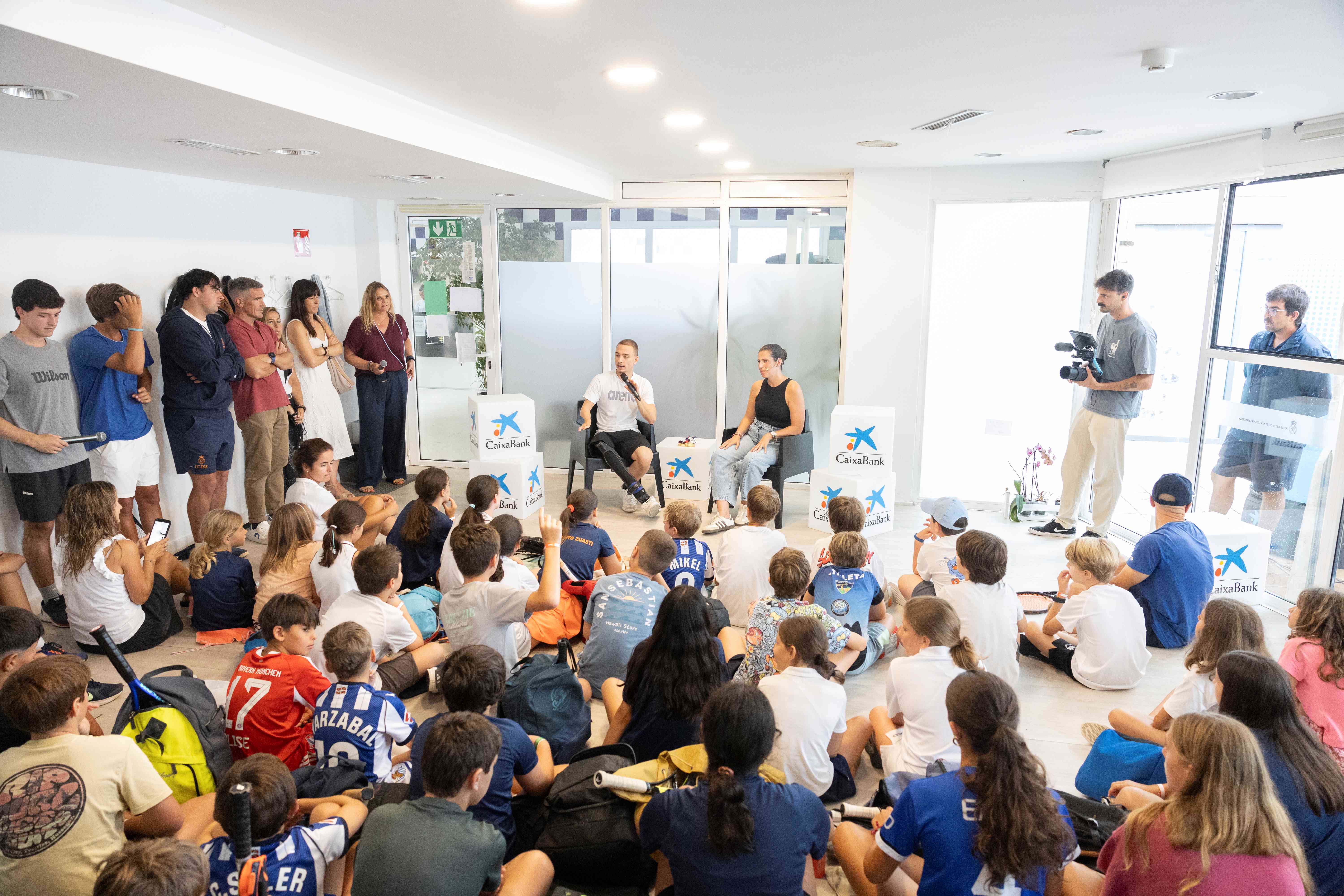 Iñigo Llopis, durante el Empower Kids de CaixaBank en Donostia