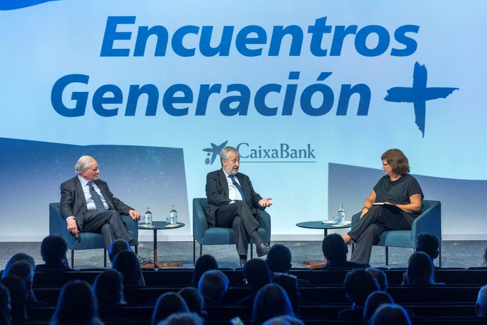 Tomás Muniesa, presidente de la entidad, y el prestigioso cardiólogo Valentín Fuster debaten sobre salud y economía con la moderación de Olga Viza