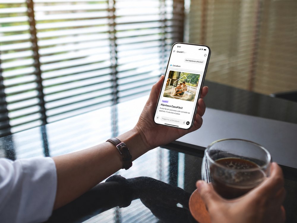 La app de CaixaBank en ChatGPT permite consultar información y explorar productos de la entidad de forma conversacional.