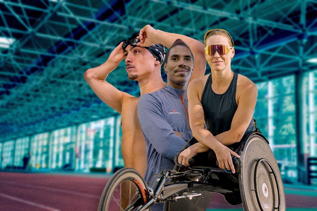 Collage d’imatges amb Íñigo Llopis, Eva Moral i Edu Uceda