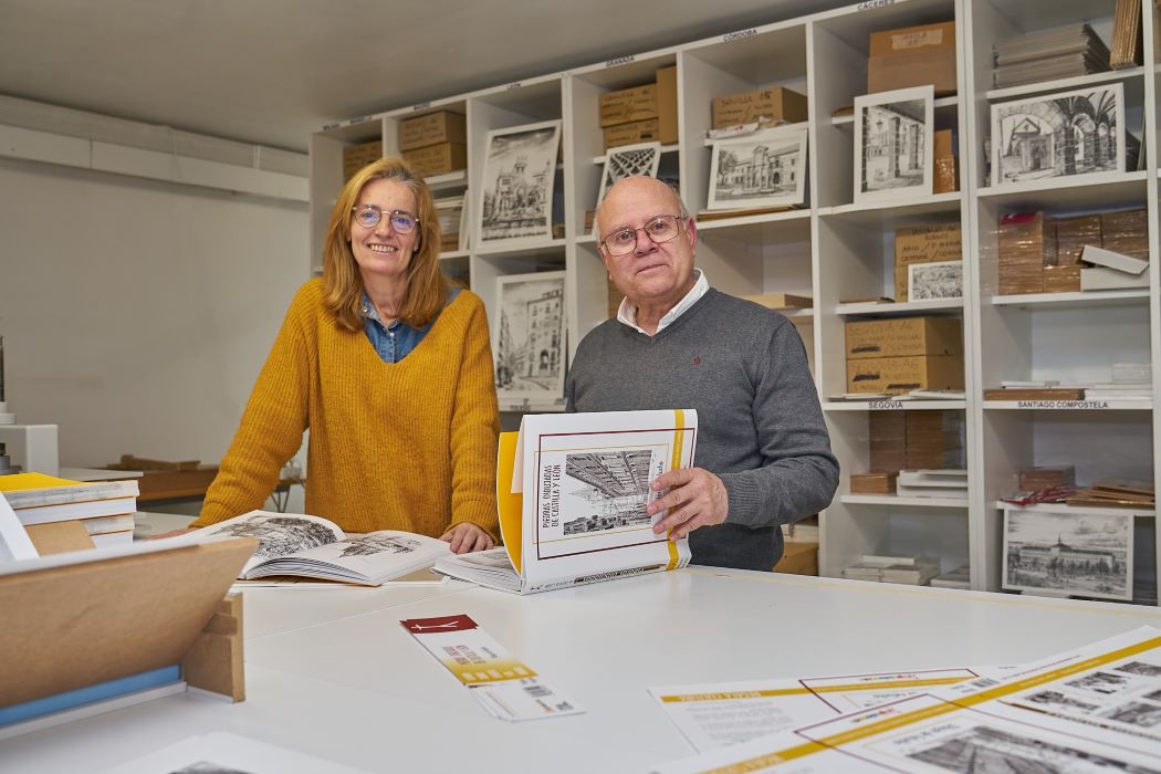 Imagen de Félix José Alonso García con una trabajadora