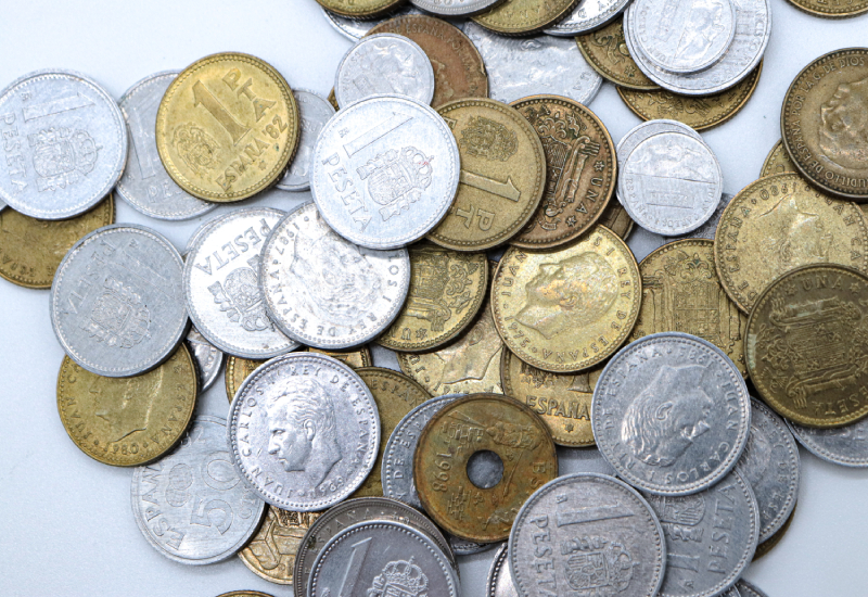 Pesetas españolas Conjunto de pesetas españolas